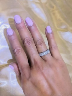 3.00 Carat Three Row Eternity Diamond Band