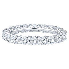 Bracelet d'éternité en diamants taille brillant rond de 3,00 carats au total