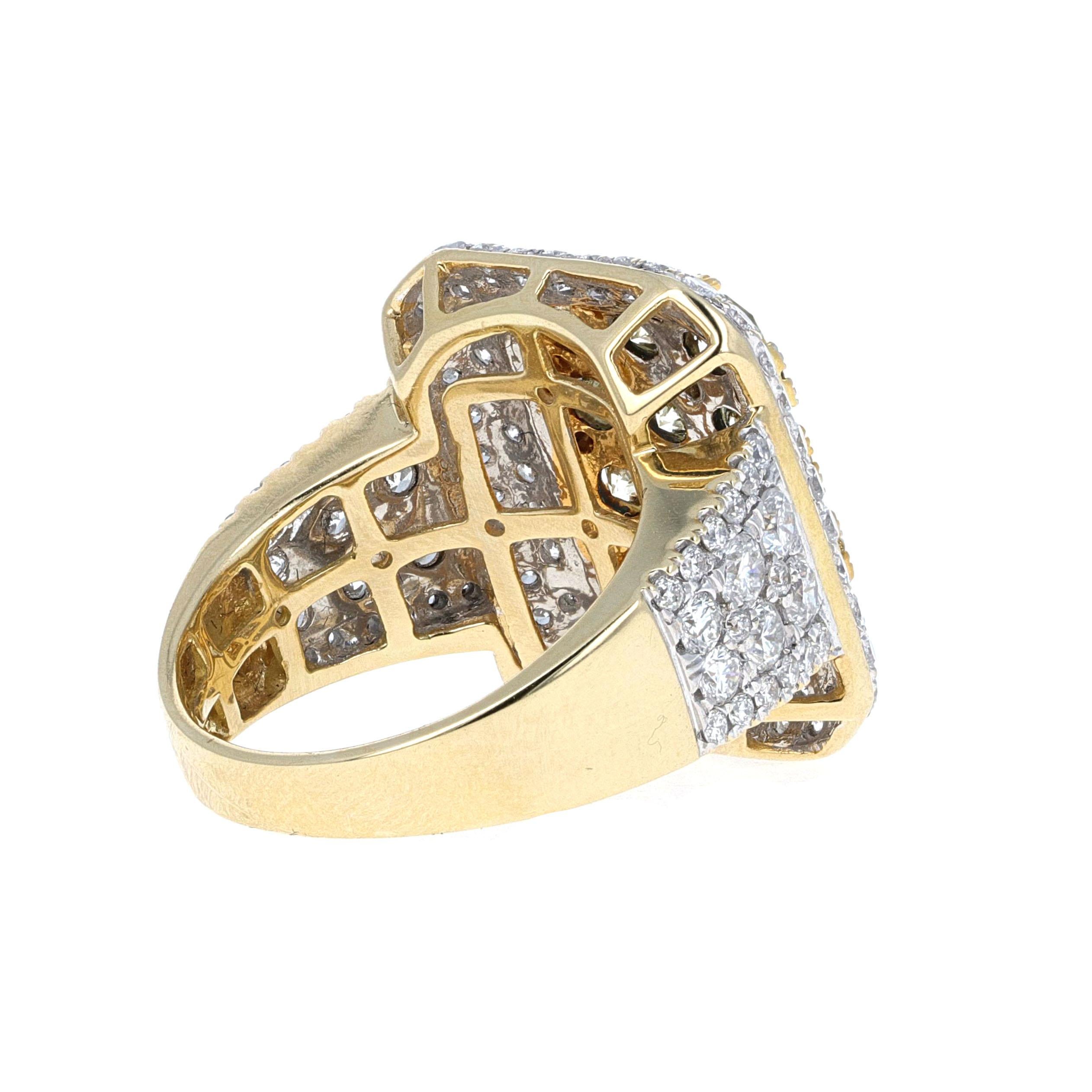 5,00 Karat Diamant-Mode-Ring (Moderne) im Angebot