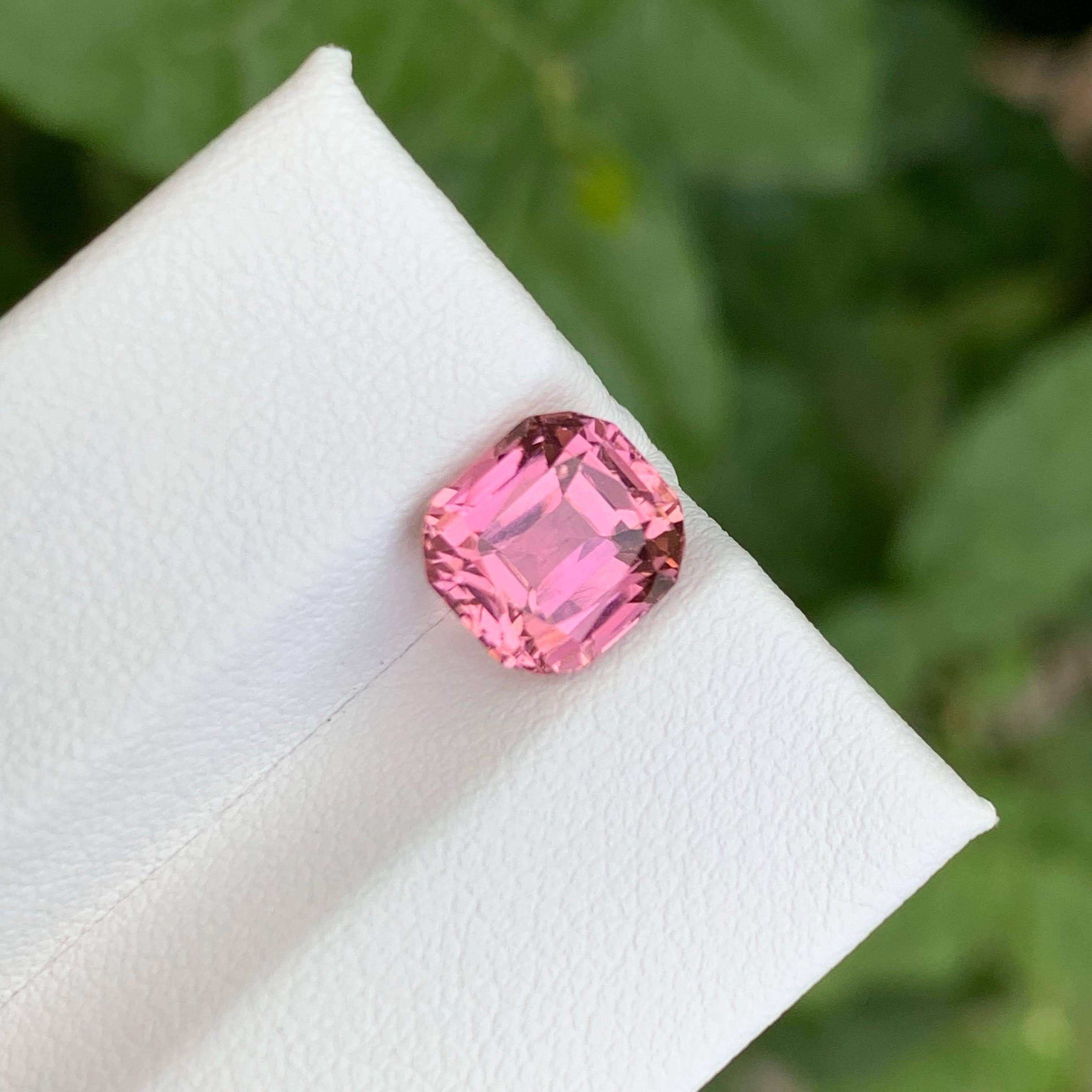 da uomo o donna 3,00 carati di tormalina rosa bubblegum pietra taglio cuscino gemma afgana in vendita
