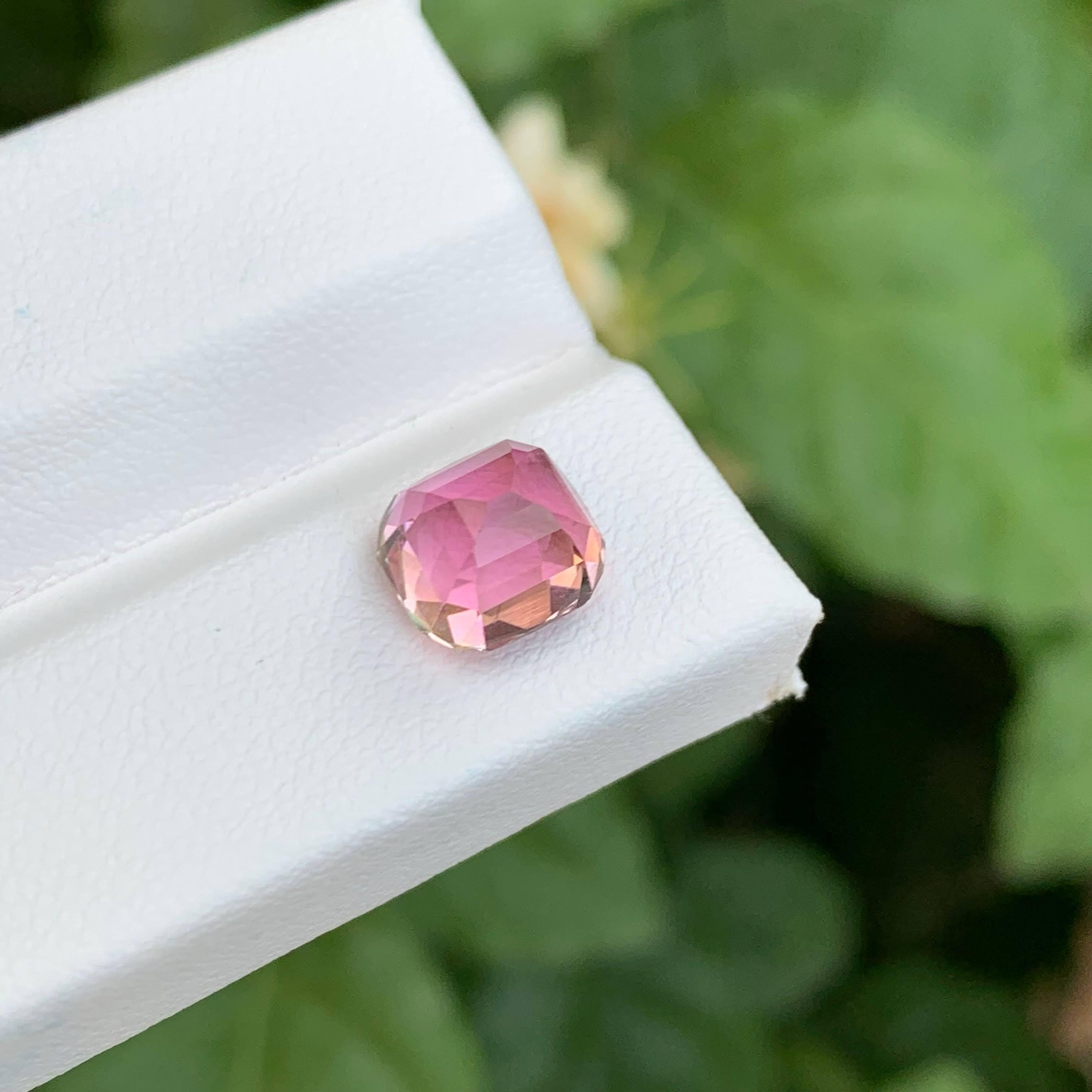 3,00 carati di tormalina rosa bubblegum pietra taglio cuscino gemma afgana in vendita 1