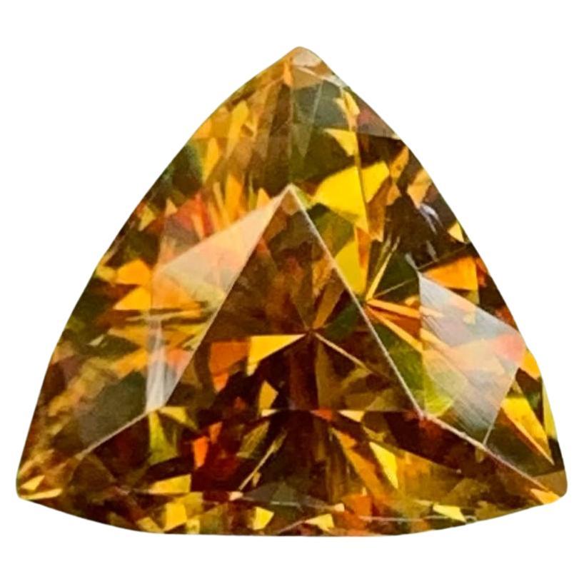 3.00 carats Fine Quality Sphene Stone Trilliant Cut Natural Pakistani Gemstone