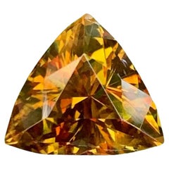 3.00 carats Fine Quality Sphene Stone Trilliant Cut Natural Pakistani Gemstone