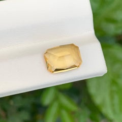 3,00 carati Pietra Citrino Arancione Taglio Radioso Gemma Brasiliana Naturale