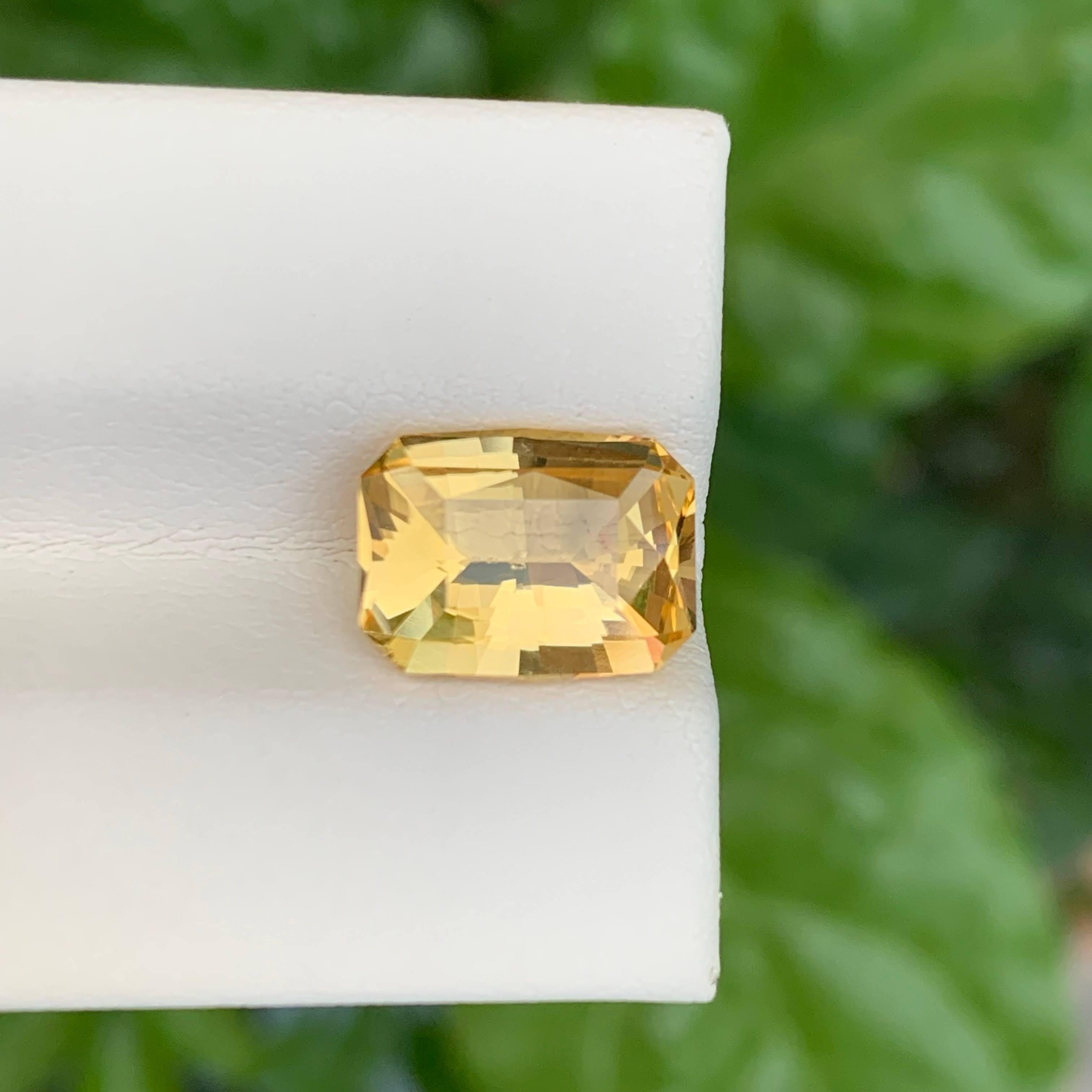 3,00 quilates Piedra Citrino Naranja Corte Radiante Piedra Natural Brasileña en Nuevo estado para la venta en Bangkok, TH
