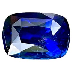 3.00 carats Vivid Blue Sapphire Stone Cushion Cut Natural Sri Lankan Gemstone