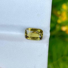 3.00 Carats Yellow Loose Chrysoberyl Cushion Cut Natural Tanzanian Gemstone