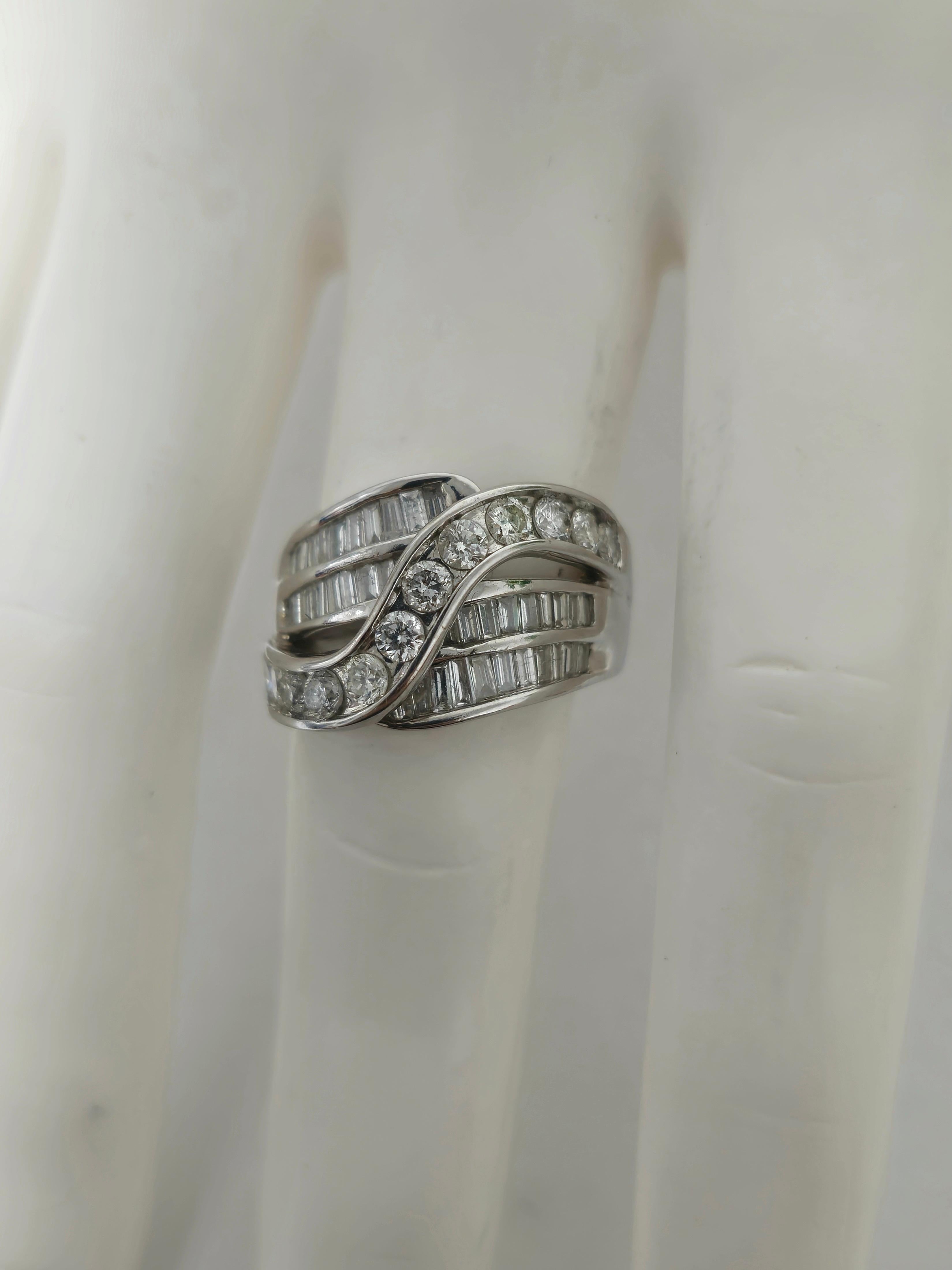 Women's 3.00 CT Brilliant Cut Diamond & 14K White Gold Ring For Sale