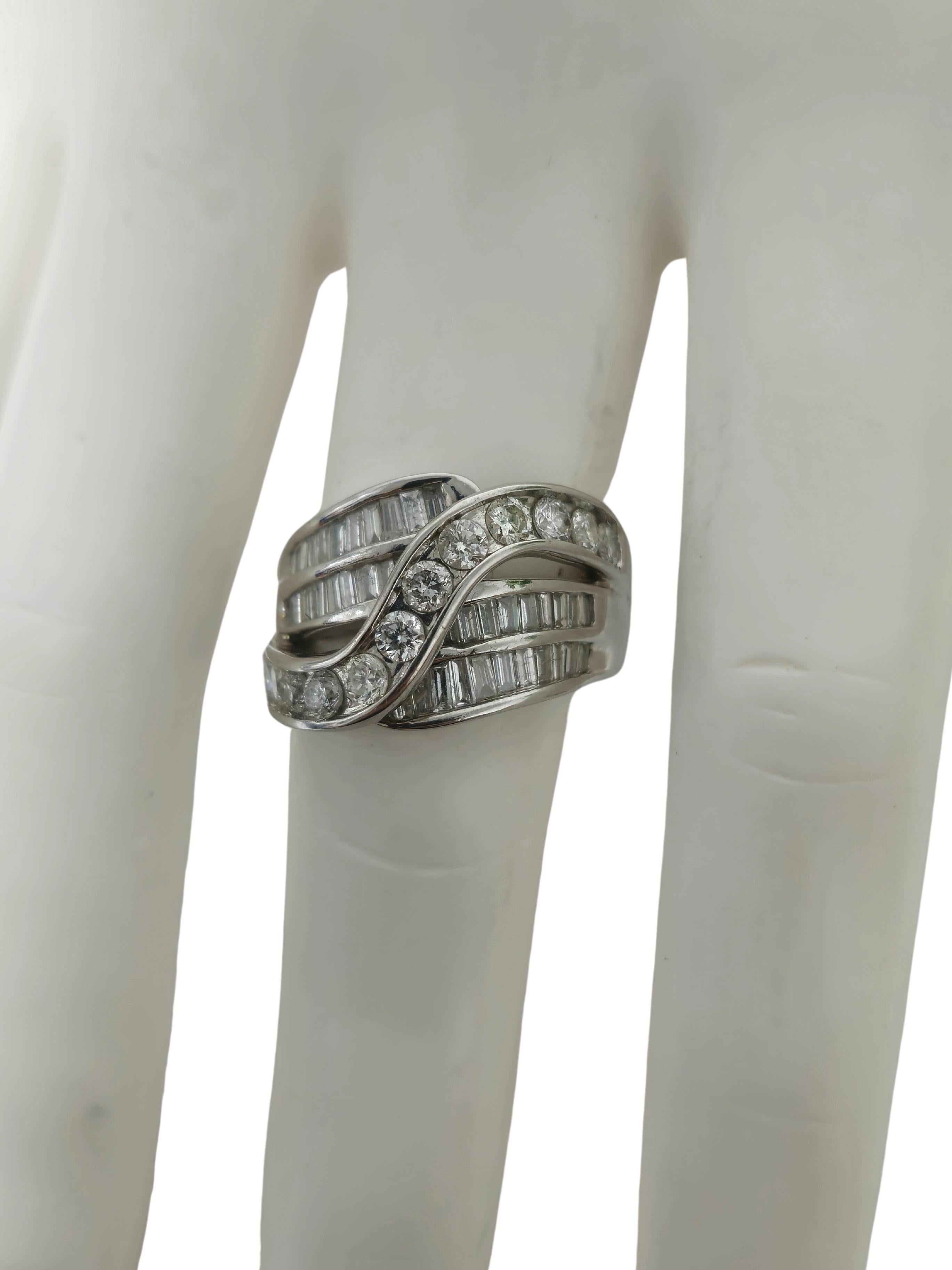Women's 3.00 CT Brilliant Cut Diamond & 14K White Gold Ring For Sale