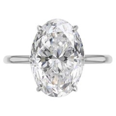 3,00 Karat Außergewöhnlicher GIA-zertifizierter ovaler Diamantring