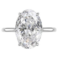  3.00 Ct Internally Flawless GIA Certified Oval Diamond Ring 