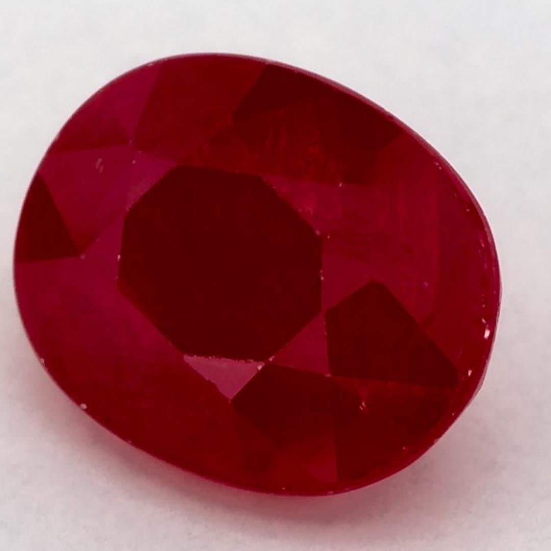 Taille ovale 3.00 Ct Ruby Oval Loose Gemstone (pierre précieuse en vrac) en vente