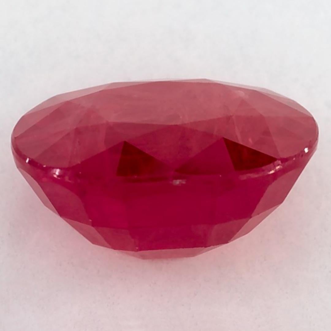 3.00 Ct Ruby Oval Loose Gemstone (pierre précieuse en vrac) Neuf - En vente à Fort Lee, NJ