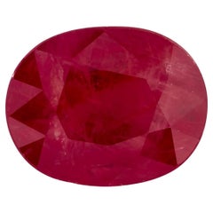 3.00 Karat Rubin Oval Lose Edelstein