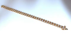 3.00 Natural Diamonds S Link Tennis Bracelet 14kt
