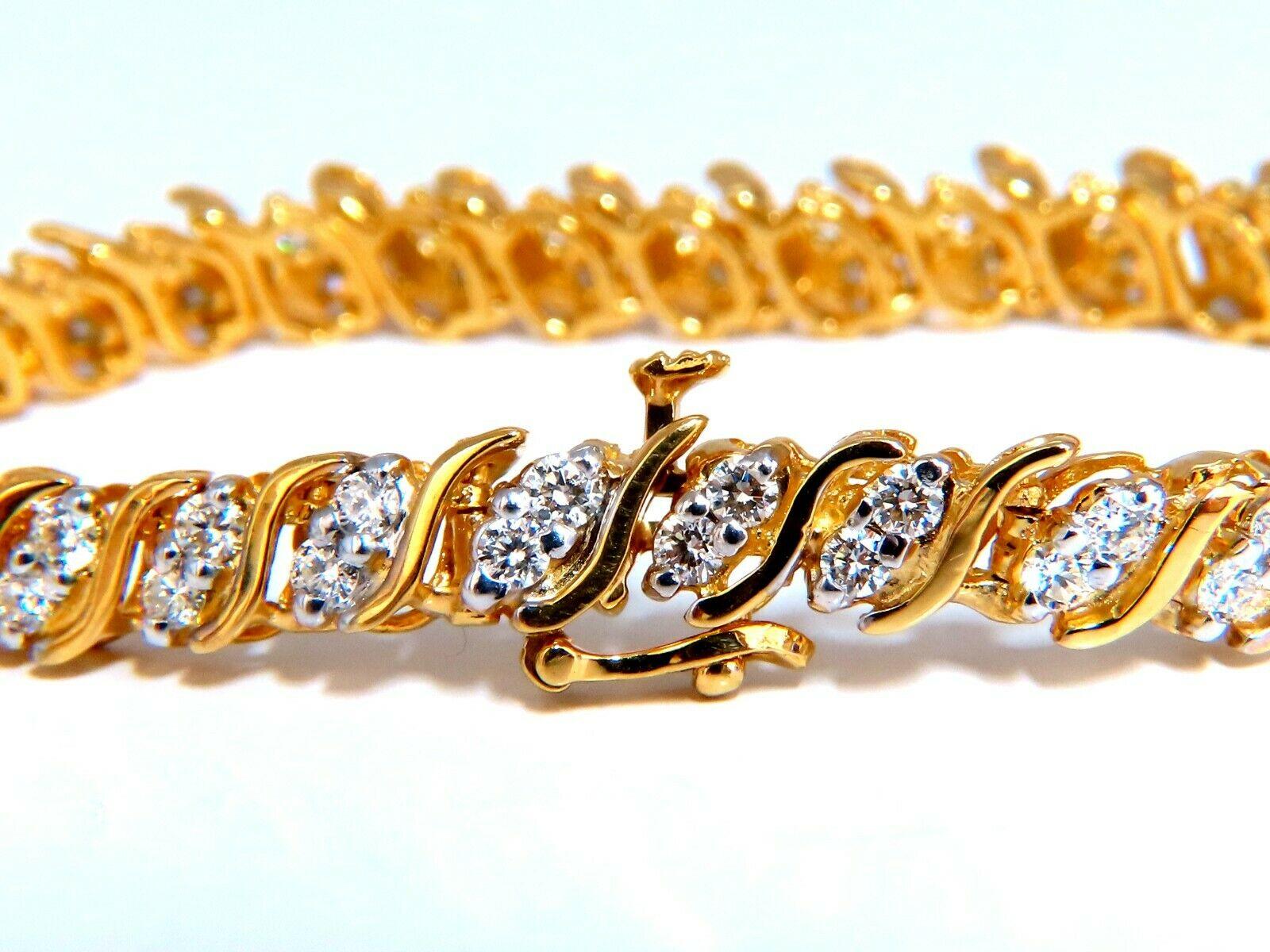 s link diamond tennis bracelet