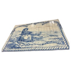 Vintage 300 Portuguese Azulejos tiles / Henry the navigator / by Cardoso signed