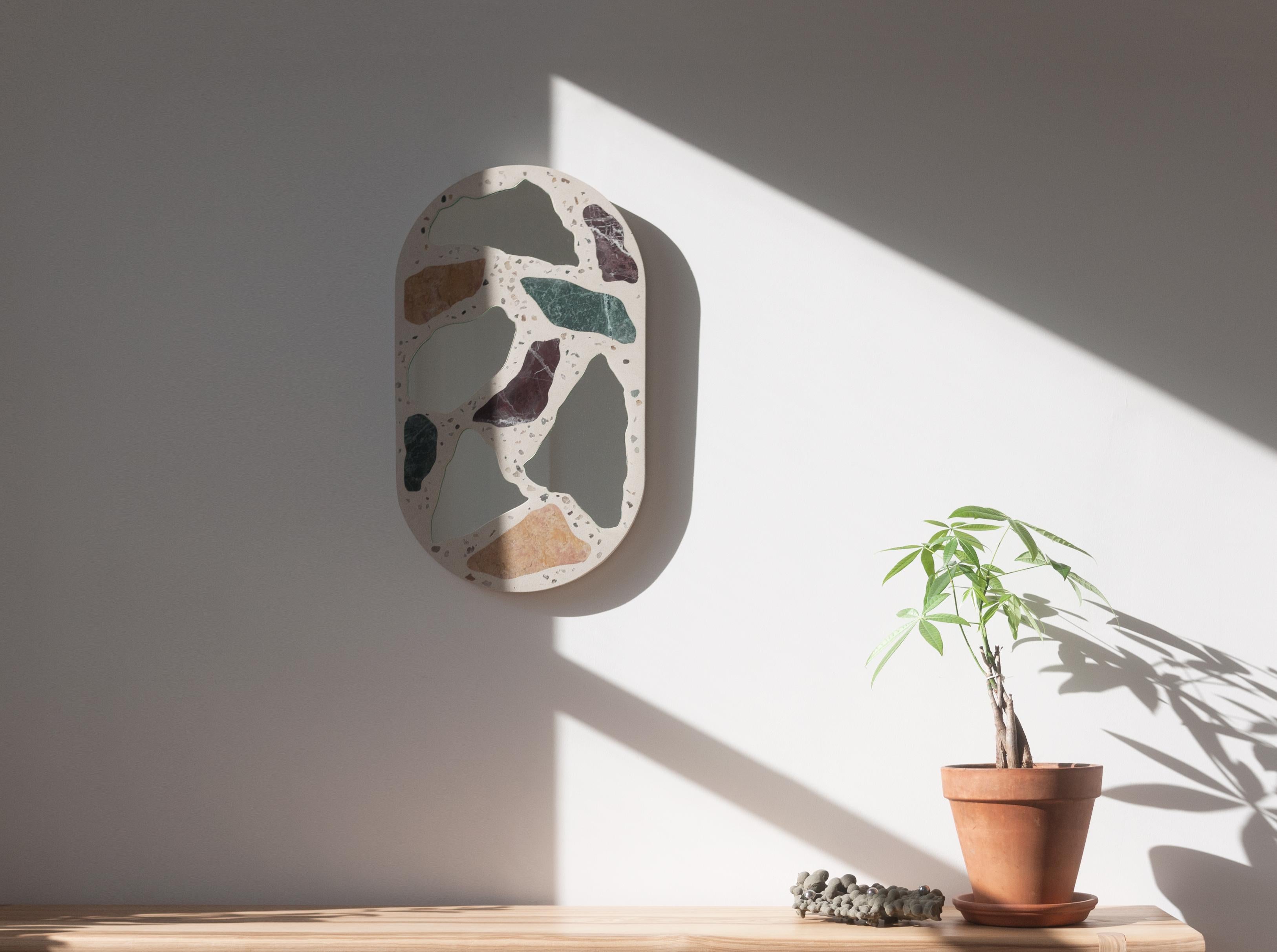 Modern 3000 Mirror by Trueing, Concrete and Marble For Sale
