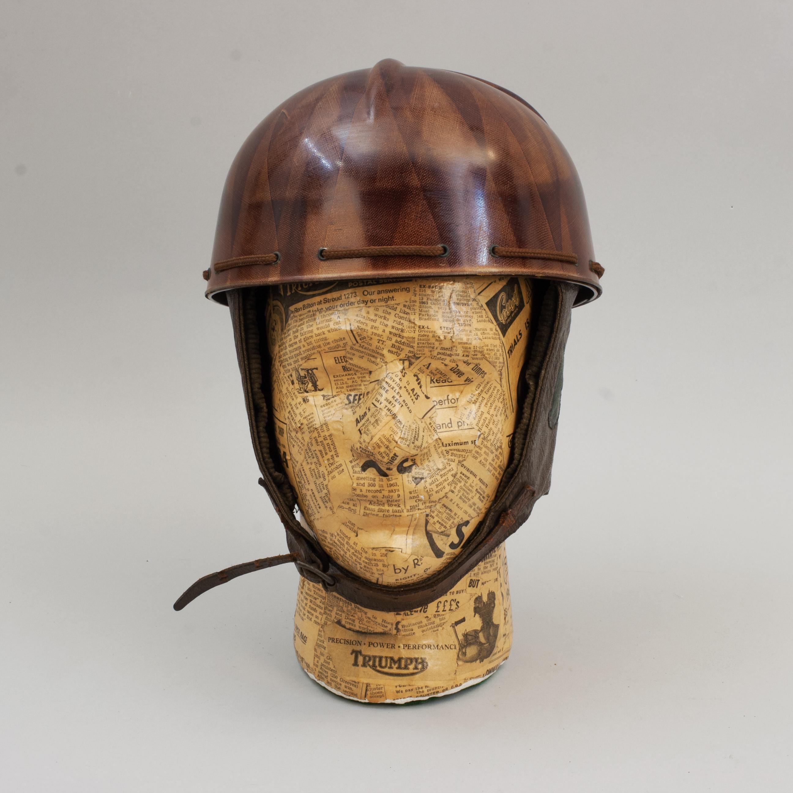English 30051intage Motor Racing Texolex Helmet, Malcolm Campbell. For Sale