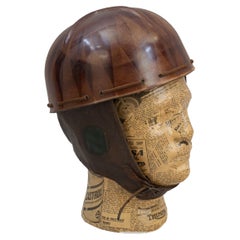 Texolex- Helm aus der 30051er-Jahre für Motorrennen, Malcolm Campbell.