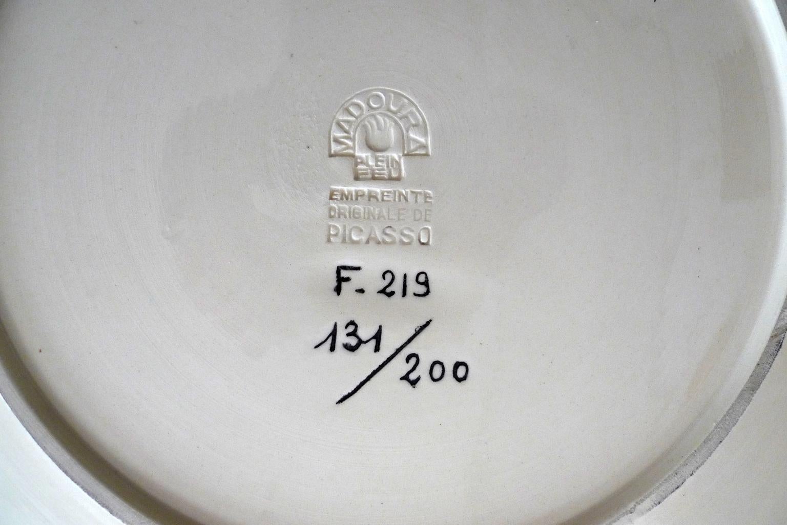 Picasso Ceramic, Jacqueline au chevalet (A.R. 333) 3
