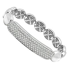 Bangle flessibile in oro con diamante 3.00ct