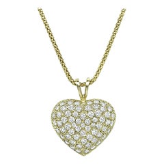 3.00ct Diamond Heart Pendant Necklace