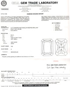 3.00ct Radiant-Cut Diamond Ring 'D/VS2'