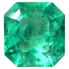 3,01 Quilates 9x8,5 Esmeralda Colombiana Verde Amarillenta - Talla Esmeralda Mina Muzo Mayo