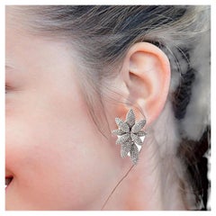 Pendientes de Diamante Modulación de 3,01 Quilates en Estilo Contemporáneo