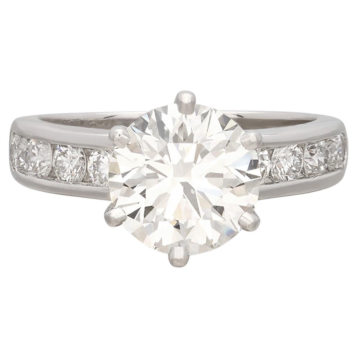 3.01 carat Diamond Platinum Ring by Tiffany & Co.