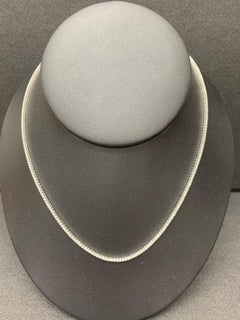 3.01 Carat Diamond Tennis Necklace in 14K White Gold