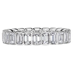 3.01 Carat Emerald Band 18K Gold A Classic Statement Heirloom