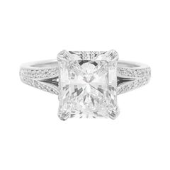 3.01 Karat GIA zertifiziert K/SI1 Radiant Cut Diamant Verlobungsring von Neil Lane