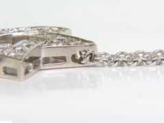 Ensemble de perles pendentif « étoile » avec diamant rond de 3,01 carats, or 14 carats, G VS*