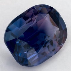 3.01 Ct Blue Sapphire Cushion Certified Loose Gemstone