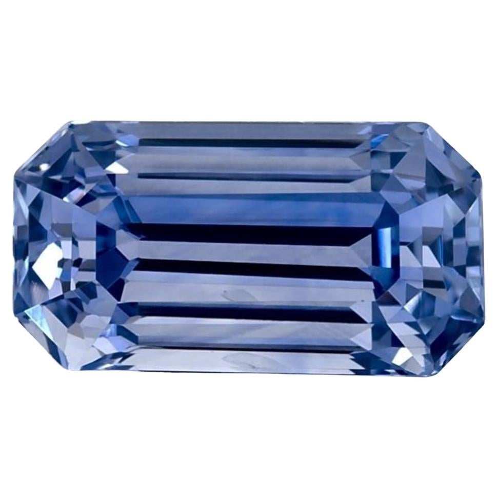3.01 Ct Blue Sapphire Octagon Cut Loose Gemstone