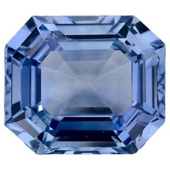 3.01 Ct Blue Sapphire Octagon Cut Loose Gemstone