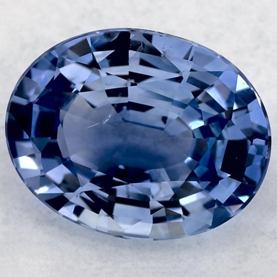 3.01 qt Zafiro Azul Oval Gema Suelta Corte oval en venta