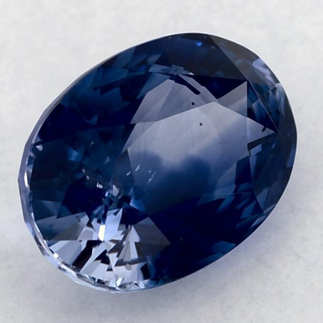 3.01 Karat Blauer Saphir Oval Loser Edelstein (Ovalschliff) im Angebot