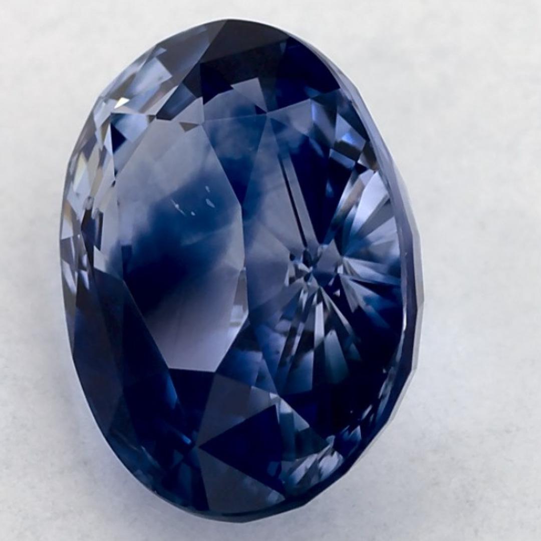3.01 Karat Blauer Saphir Oval Loser Edelstein Damen im Angebot