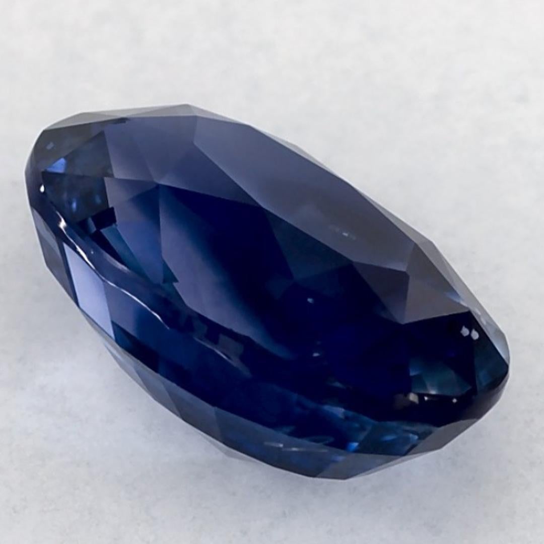 3.01 Karat Blauer Saphir Oval Loser Edelstein im Angebot 1