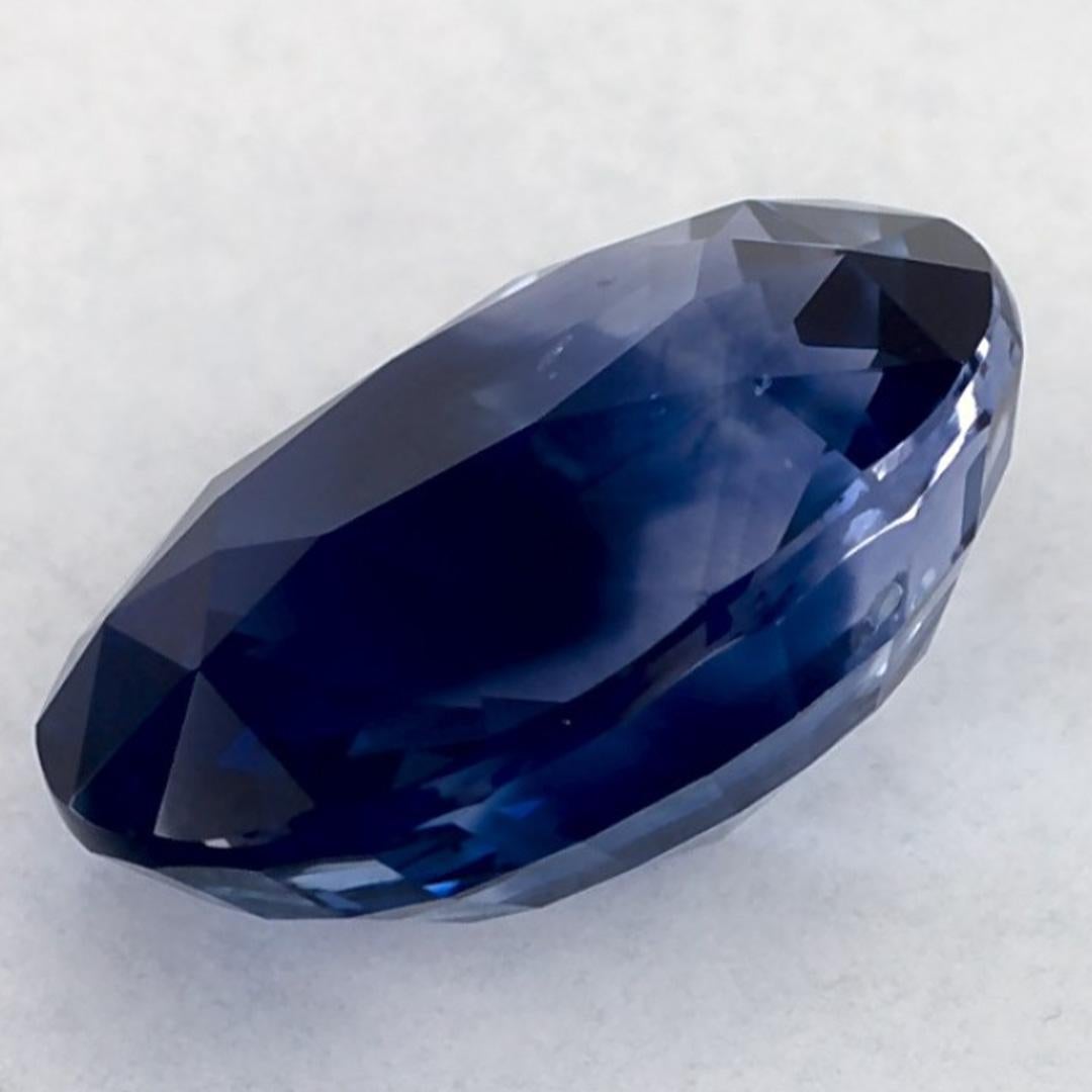 3.01 Karat Blauer Saphir Oval Loser Edelstein im Angebot 3