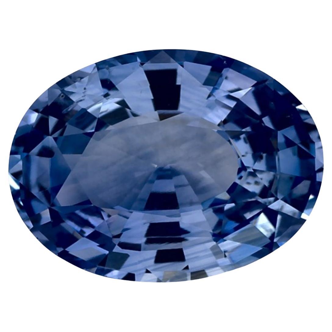 3.01 qt Zafiro Azul Oval Gema Suelta