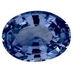 3.01 qt Zafiro Azul Oval Gema Suelta