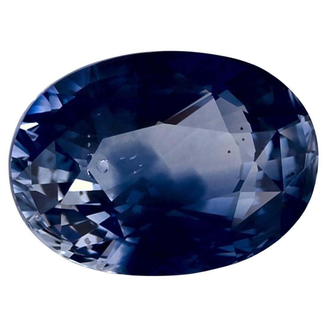 3.01 carati di zaffiro blu ovale sfuso