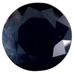 3.01 Ct Blue Sapphire Round Loose Gemstone