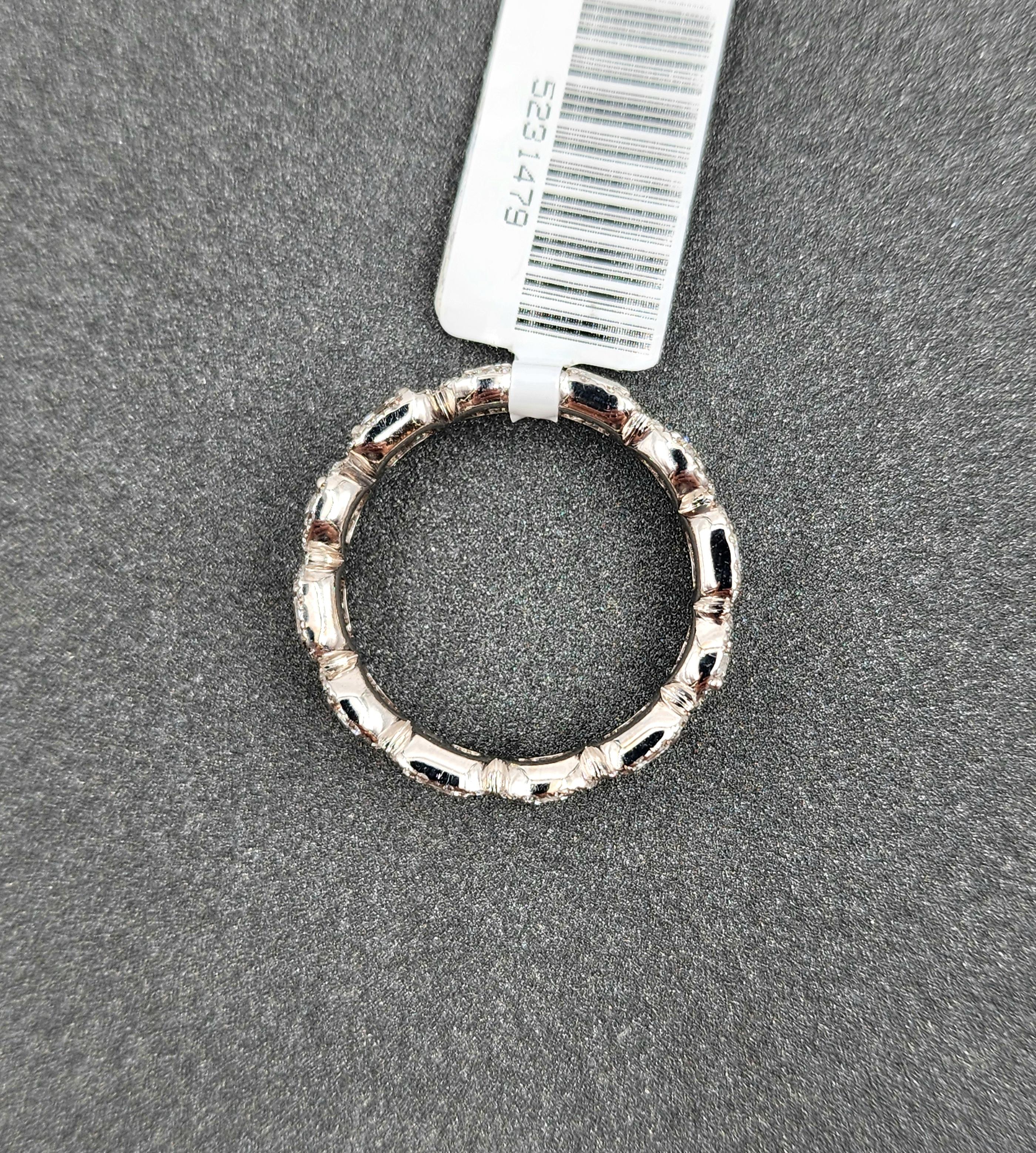 da uomo o donna Anello eternità con diamante da 3.01 carati in vendita