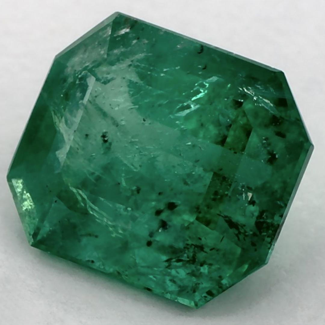 3.01 qt Esmeralda talla octágono Gema suelta Corte octogonal en venta