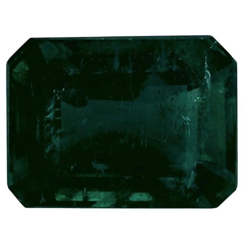 3.01 Ct Emerald Octagon Cut Loose Gemstone For Sale